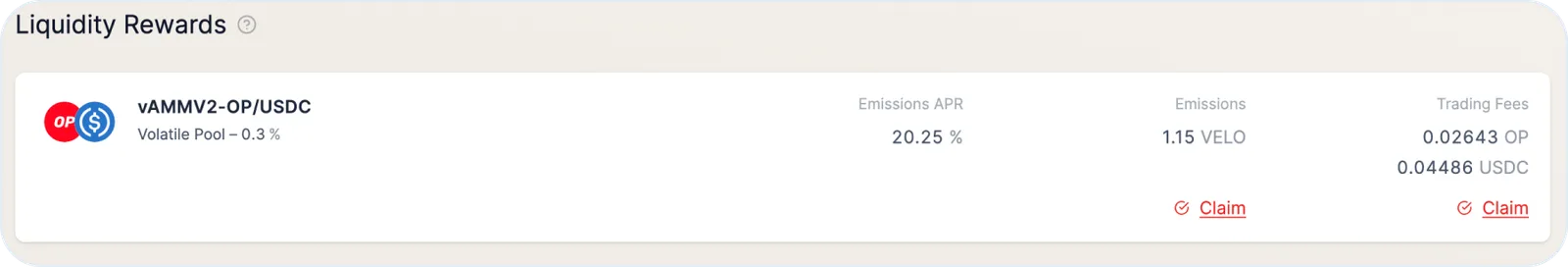 usdt op lp reward