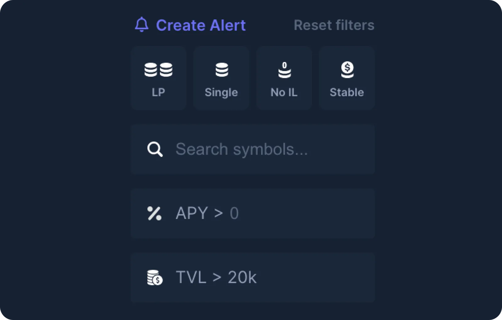 nanoly apply filters