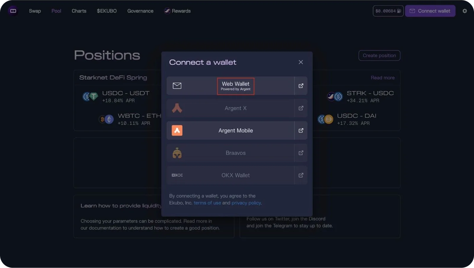 ekubo protocol liquidity