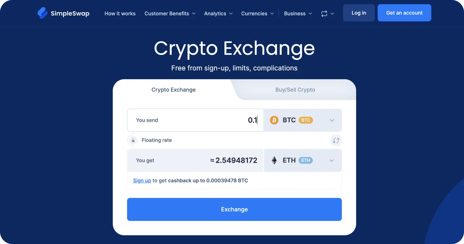 simpleswap exchange
