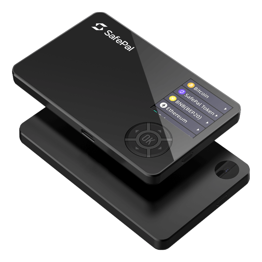 SafePal S1 hardware wallet, front and back